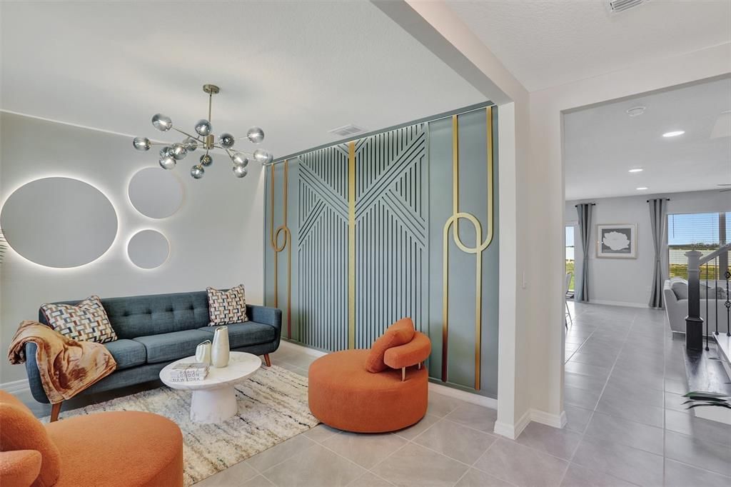 Interior, Living room, Pendant Lights, Recessed Lighting