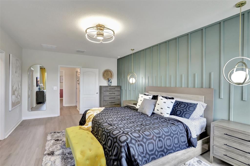 Bedroom, Interior, Wood Texture Flooring