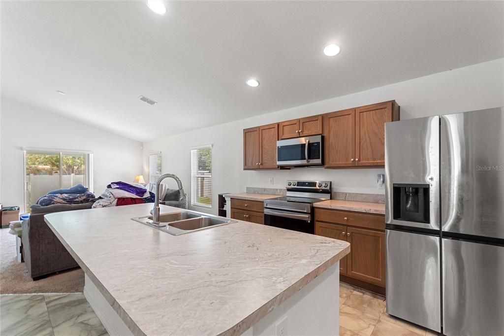 Interior, Kitchen, Recessed Lighting, Stainless Steel Appliances