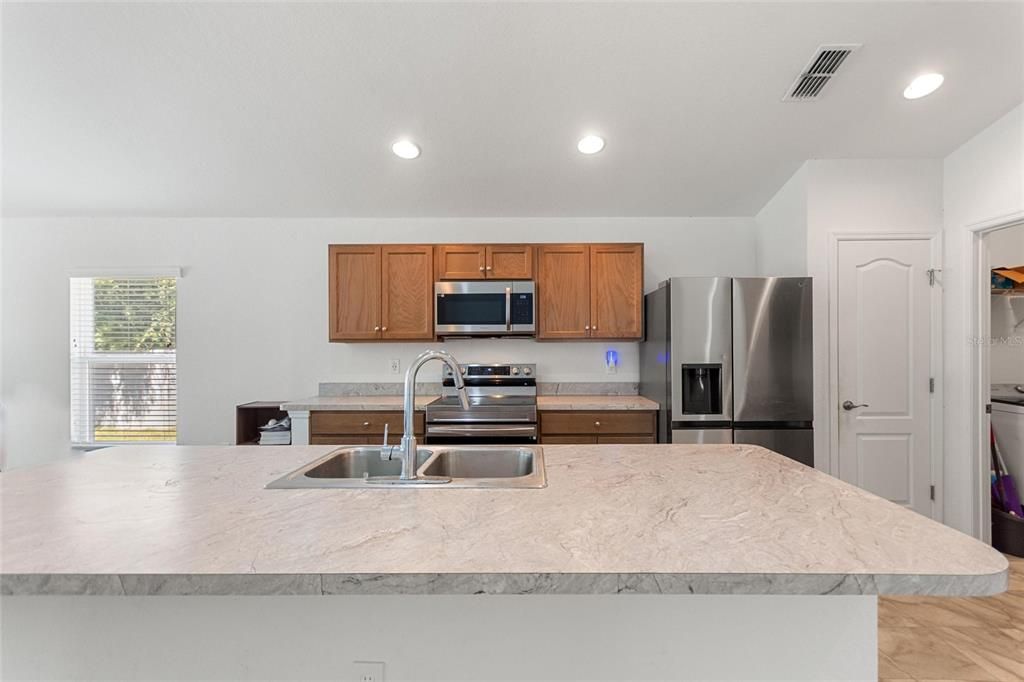 Interior, Kitchen, Recessed Lighting, Stainless Steel Appliances