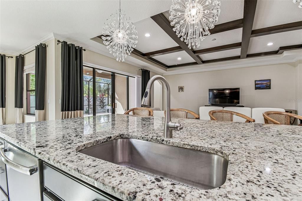 Chandelier, Interior, Recessed Lighting