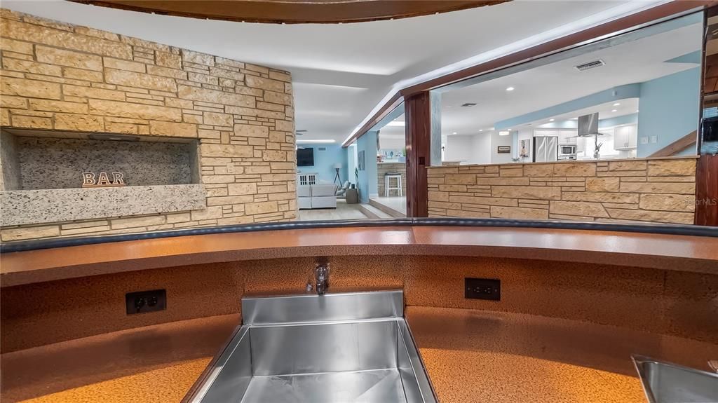 Interior, Recessed Lighting, Stone Walls