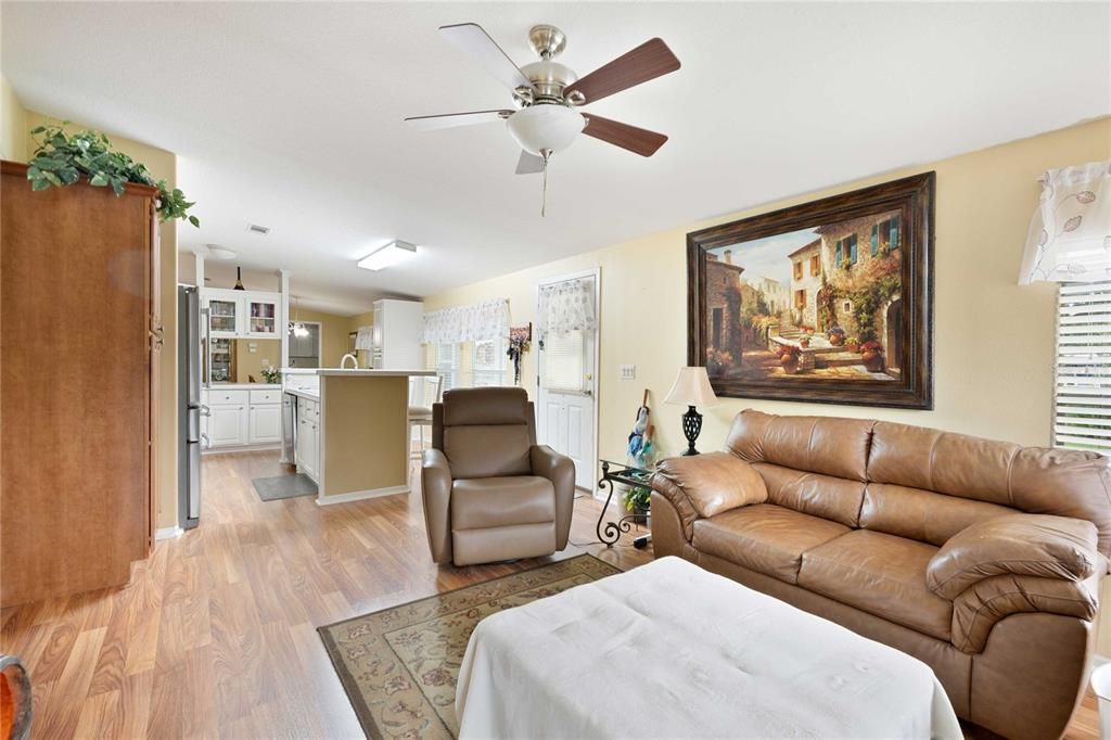 Interior, Kitchen, Living room, Wood Texture Flooring