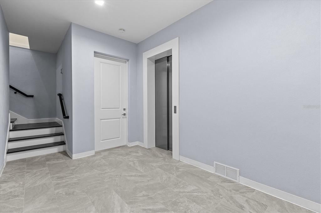 Elevator, Interior, Recessed Lighting