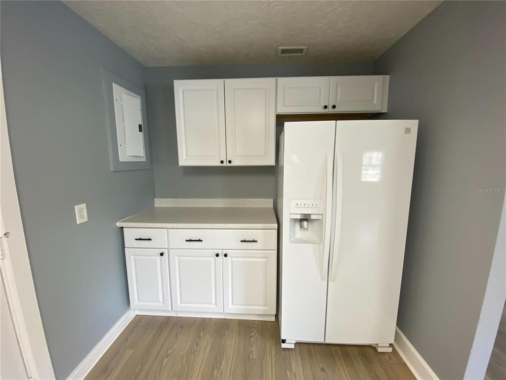 Interior, Kitchen, Wood Texture Flooring