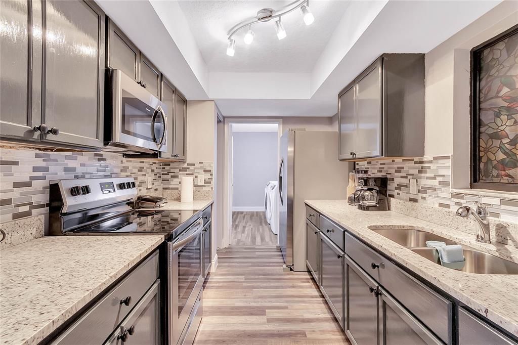 Interior, Kitchen, Wood Texture Flooring