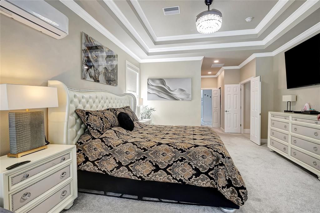 Bedroom, Interior, Pendant Lights, Recessed Lighting