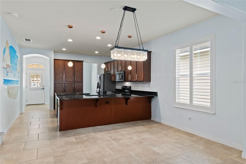 Chandelier, Interior, Kitchen, Pendant Lights, Recessed Lighting