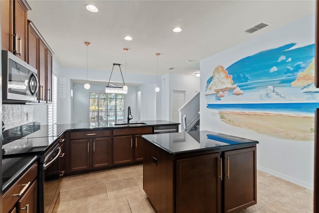 Interior, Kitchen, Pendant Lights, Recessed Lighting