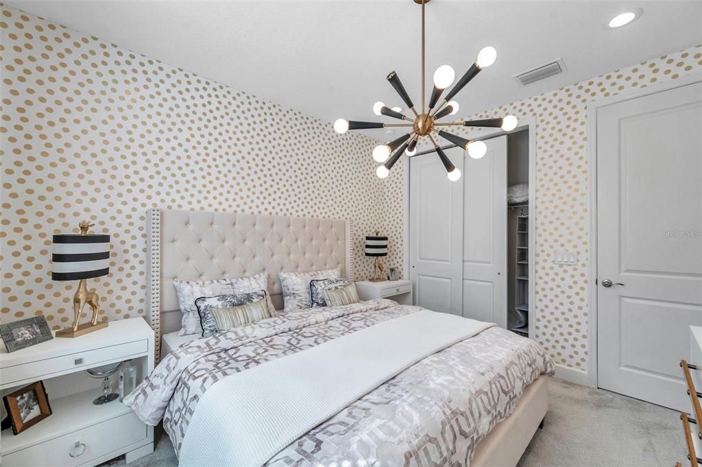 Bedroom, Interior, Pendant Lights, Recessed Lighting