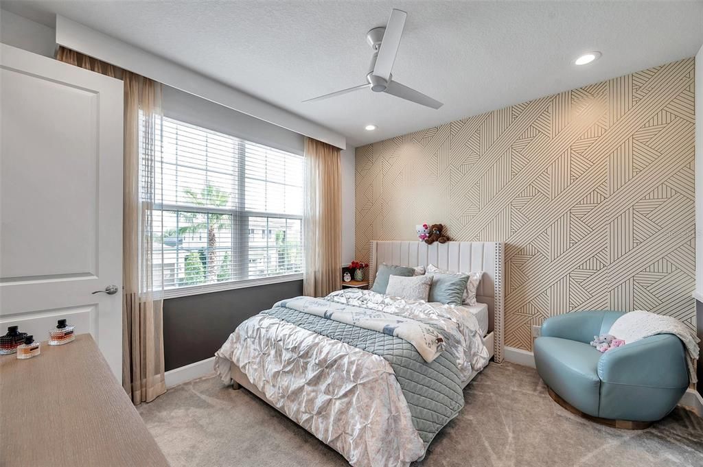 Bedroom, Interior, Recessed Lighting