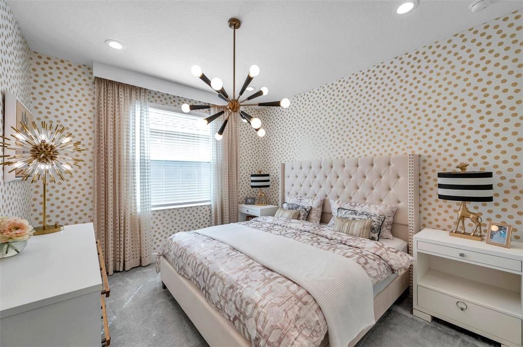 Bedroom, Interior, Pendant Lights, Recessed Lighting