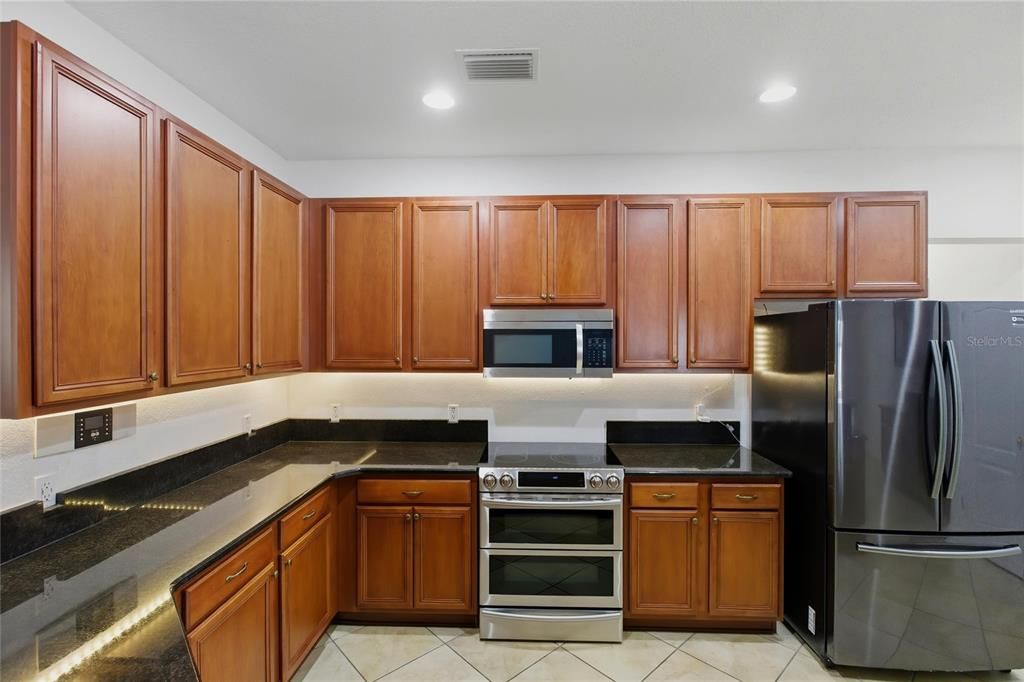 Interior, Kitchen, Recessed Lighting, Stainless Steel Appliances