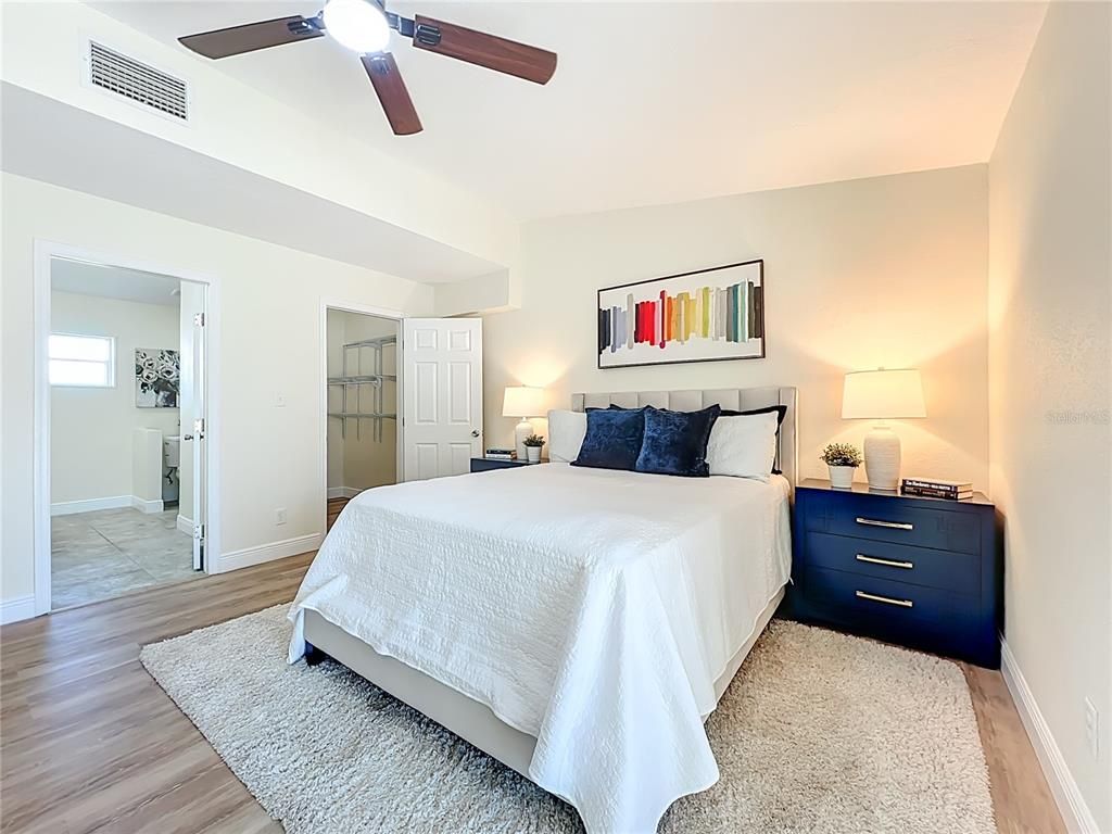 Bedroom, Interior, Wood Texture Flooring