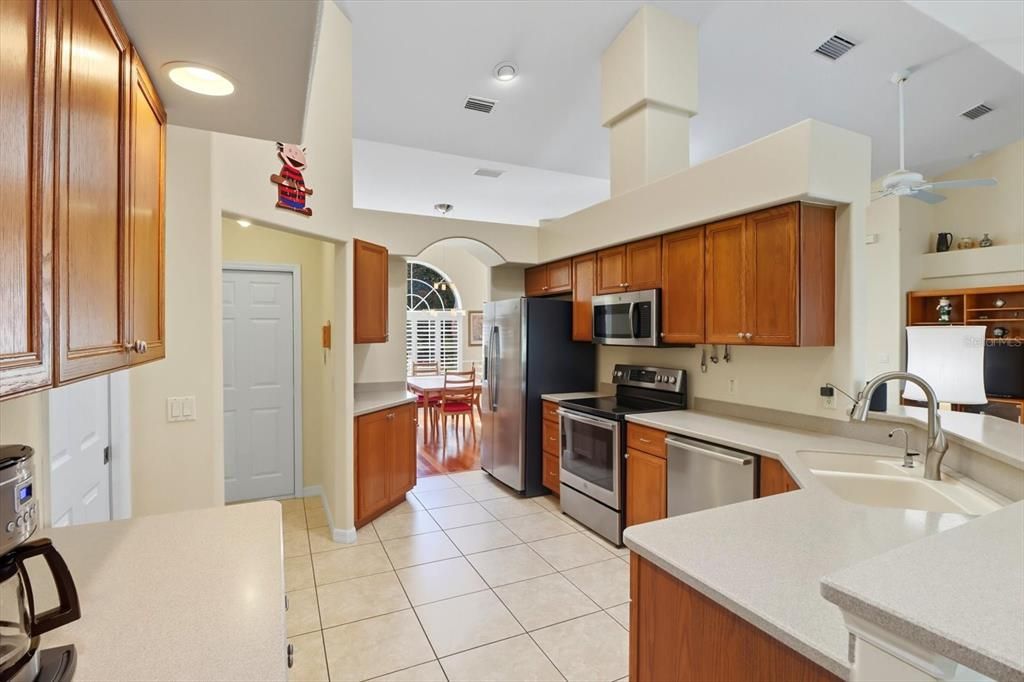 Interior, Kitchen, Recessed Lighting, Stainless Steel Appliances