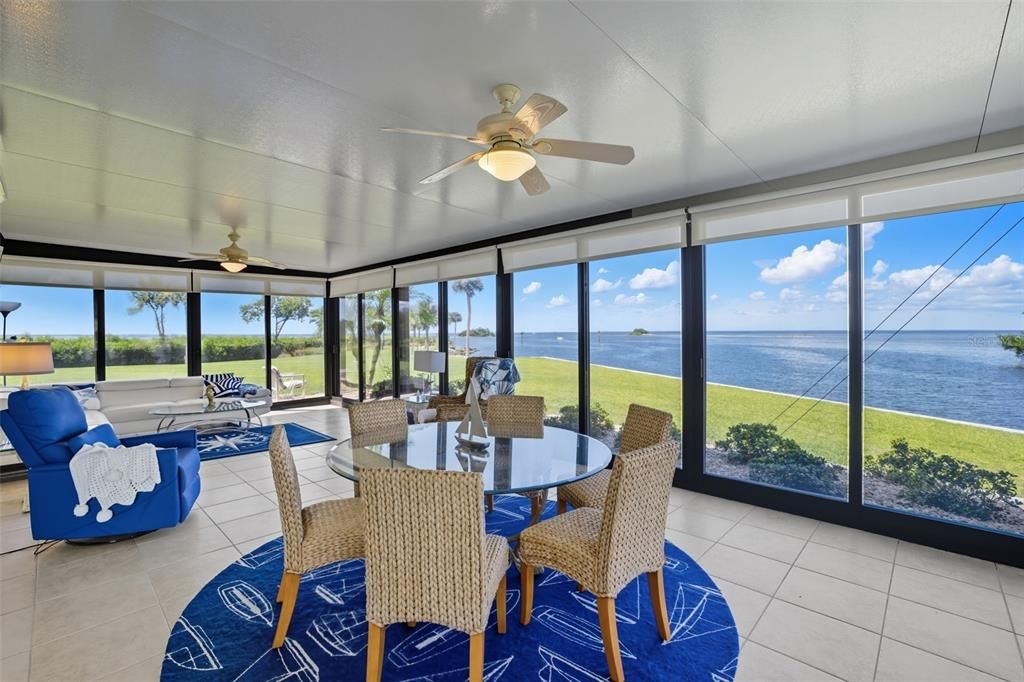 Dining room, Interior, Sun Room, Water
