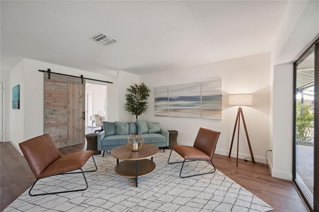 Interior, Living room, Wood Texture Flooring, Wooden Walls