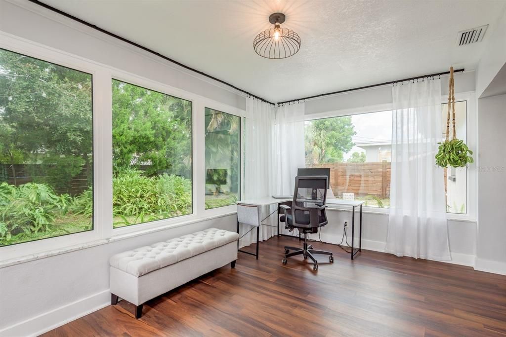 Home Office, Interior, Wood Texture Flooring
