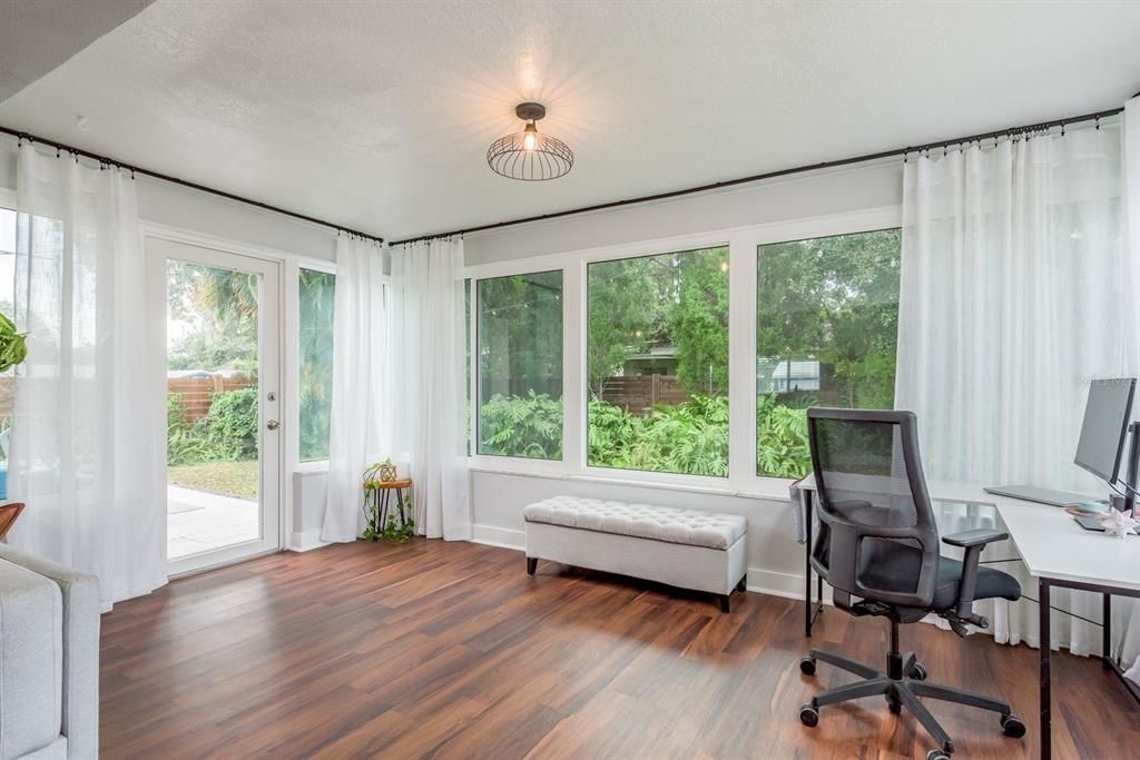 Home Office, Interior, Wood Texture Flooring