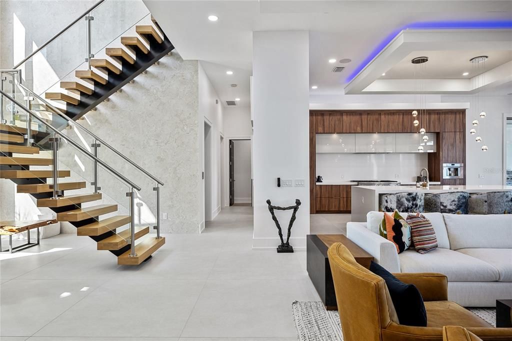 Interior, Kitchen, Pendant Lights, Recessed Lighting