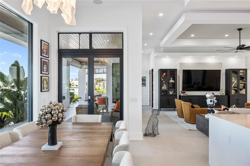 Dining room, Interior, Living room, Recessed Lighting