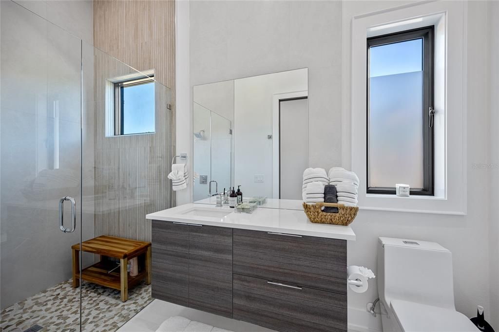 Bathroom, Glass Shower, Interior