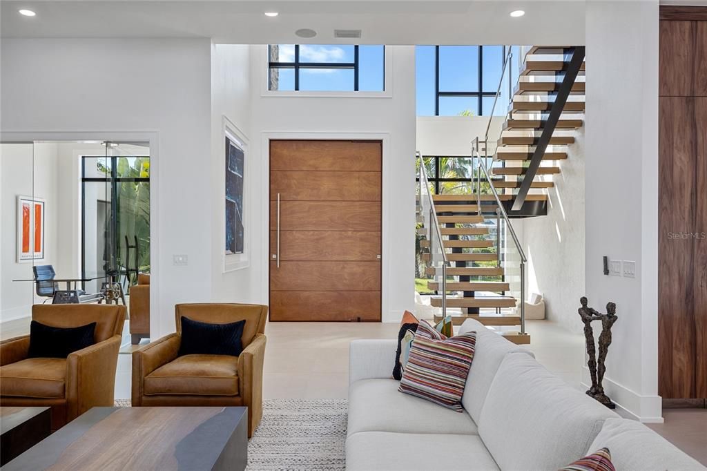 Interior, Living room, Recessed Lighting