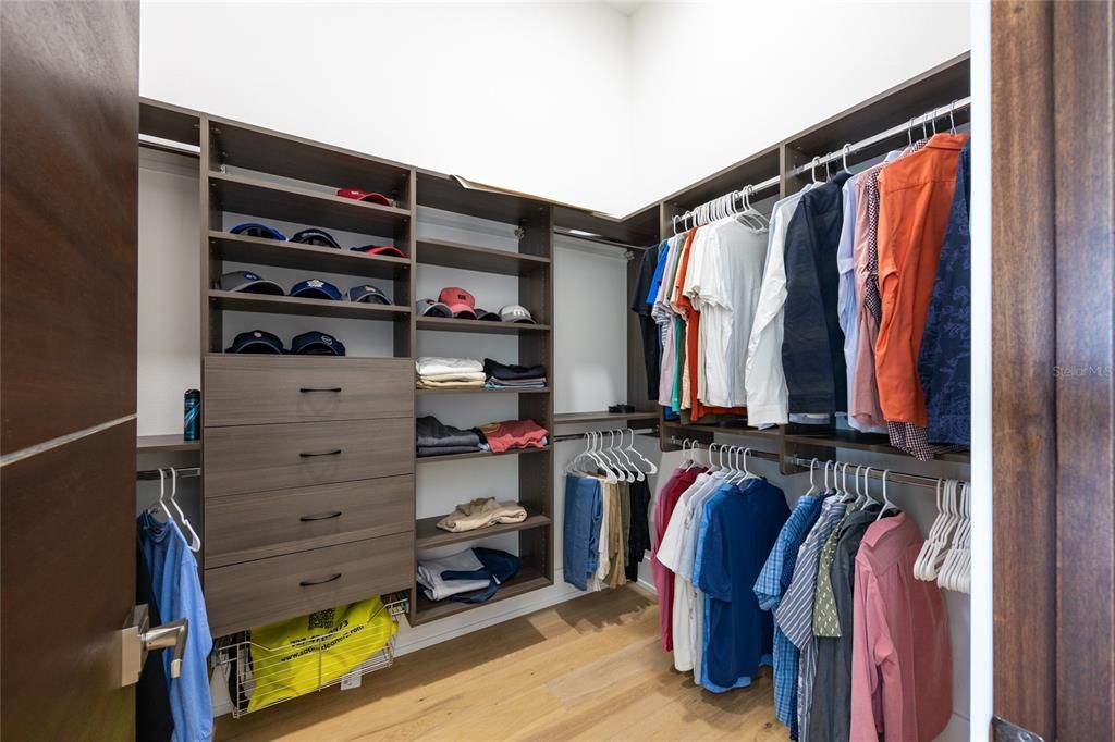 Interior, Walk-in Closets, Wood Texture Flooring