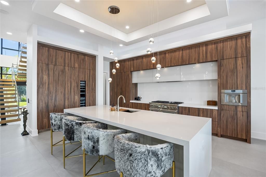 Interior, Kitchen, Pendant Lights, Recessed Lighting, Stainless Steel Appliances