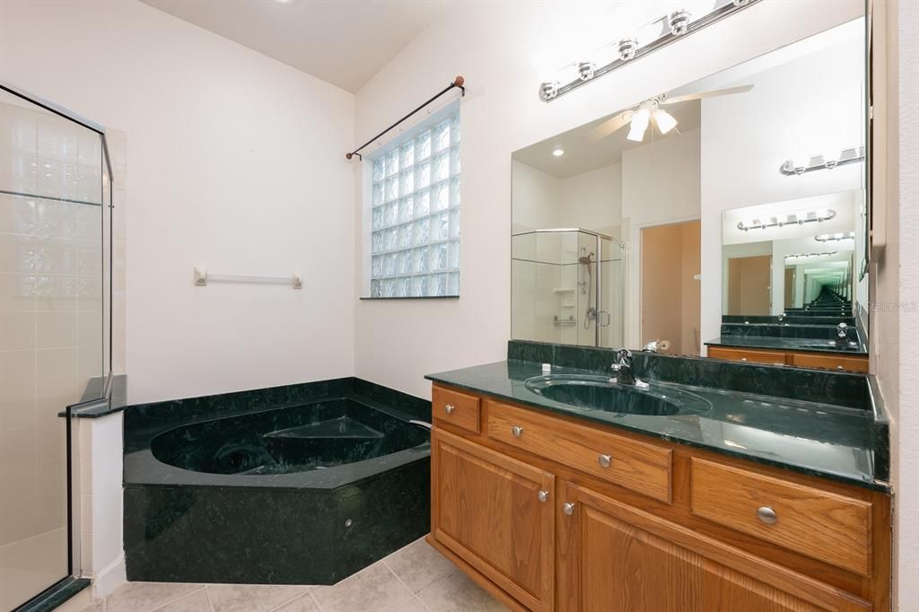 Bathroom, Dual Sink Vanities, Glass Shower, Interior