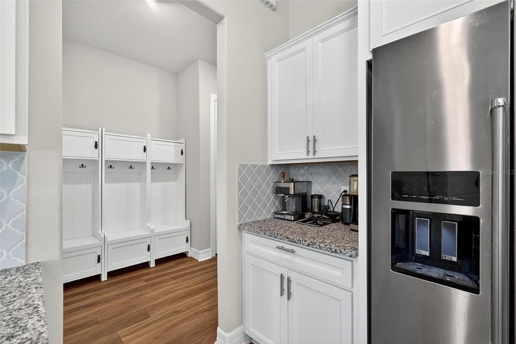 Interior, Kitchen, Stainless Steel Appliances, Washer, Wood Texture Flooring