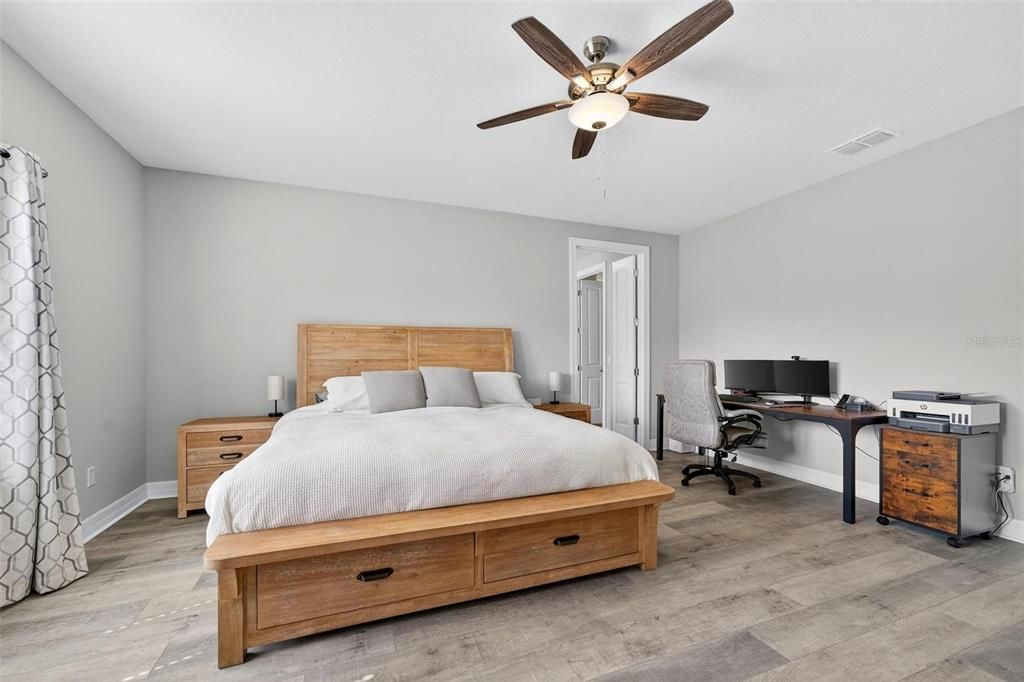 Bedroom, Home Office, Interior, Wood Texture Flooring