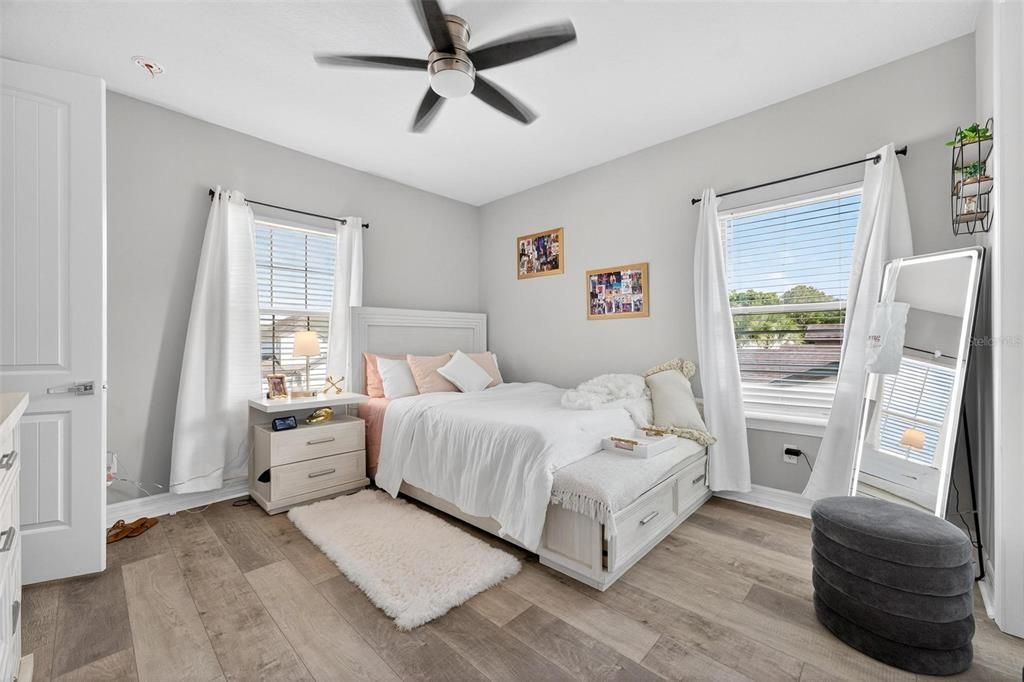Bedroom, Interior, Wood Texture Flooring
