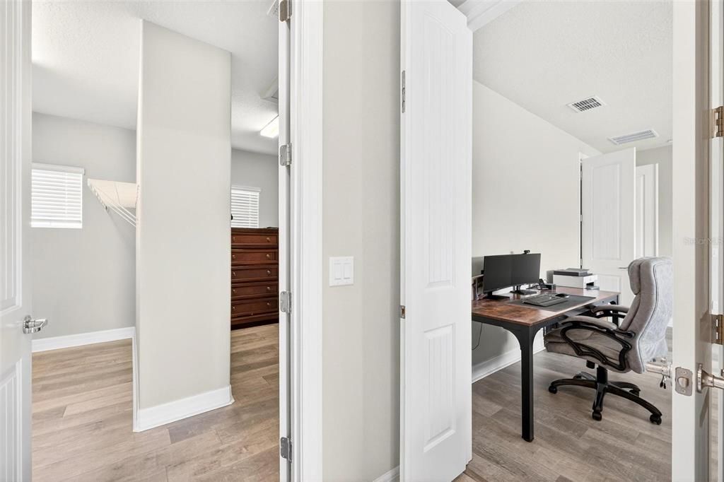 Home Office, Interior, Wood Texture Flooring