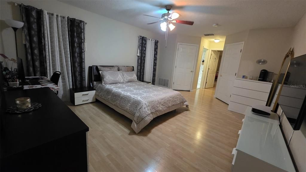 Bedroom, Interior, Wood Texture Flooring