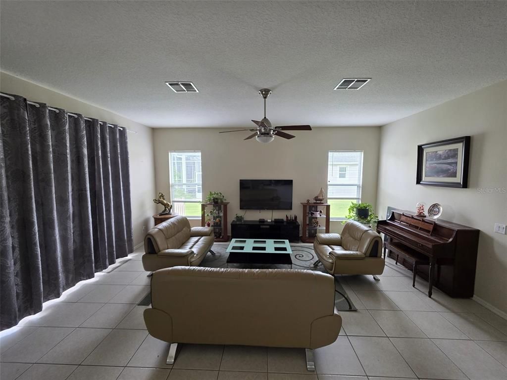 Interior, Living room, Piano
