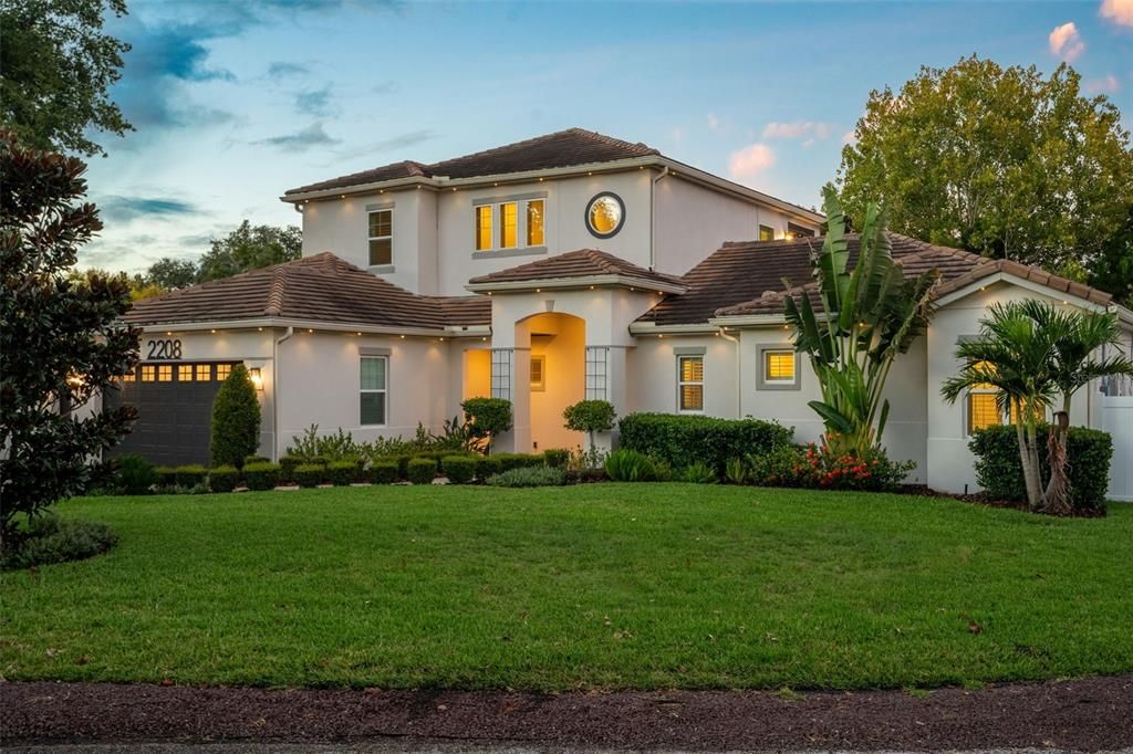 Attached, Backyard, Exterior, Facade, Mediterranean