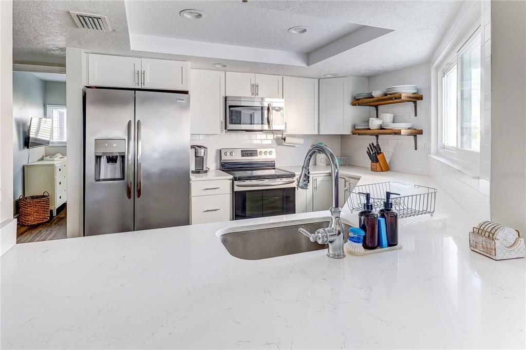 Interior, Kitchen, Recessed Lighting, Stainless Steel Appliances