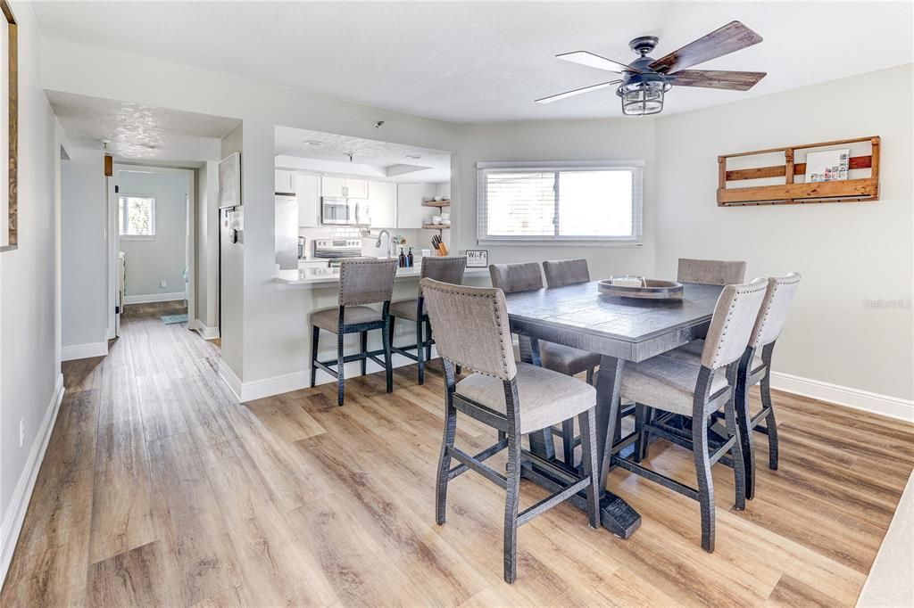 Dining room, Interior, Kitchen, Wood Texture Flooring