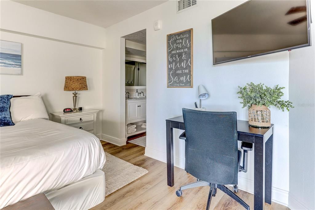 Home Office, Interior, Wood Texture Flooring