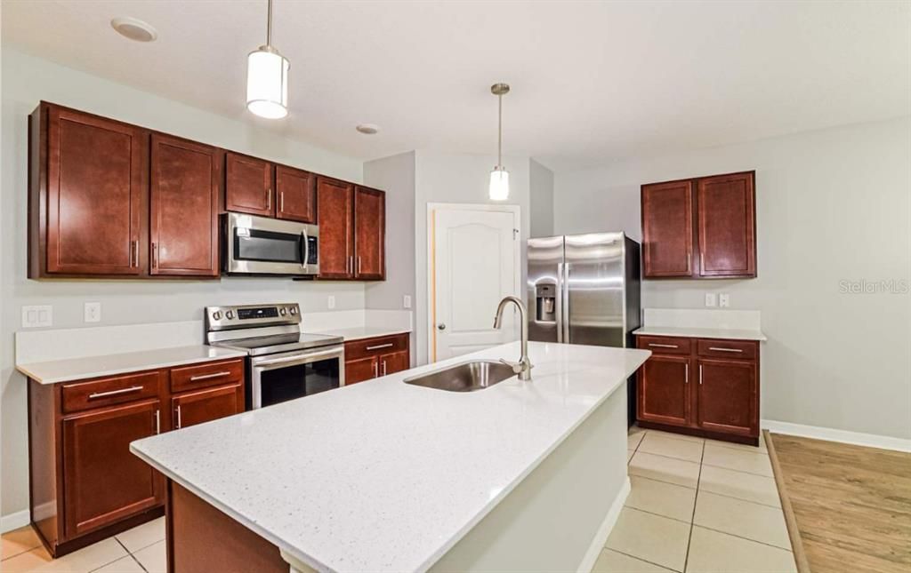Interior, Kitchen, Pendant Lights, Stainless Steel Appliances
