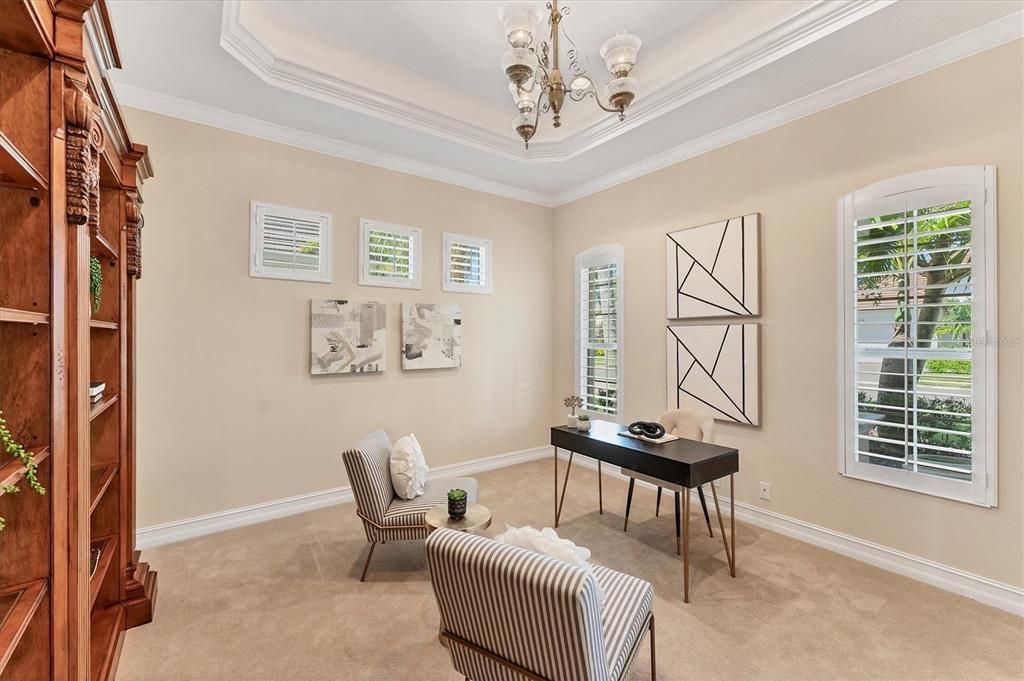 Chandelier, Home Office, Interior