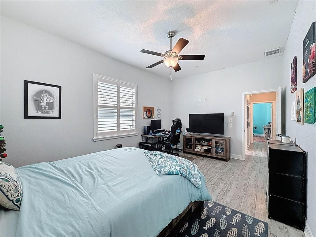 Bedroom, Home Office, Interior, Wood Texture Flooring