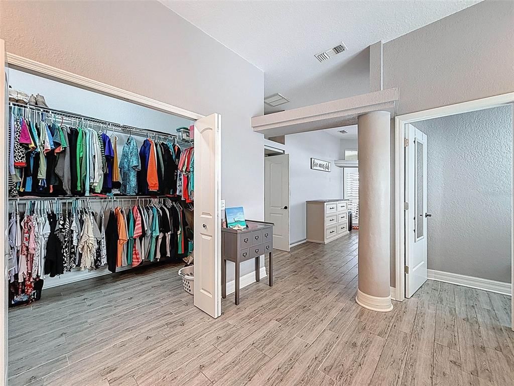 Interior, Walk-in Closets, Wood Texture Flooring