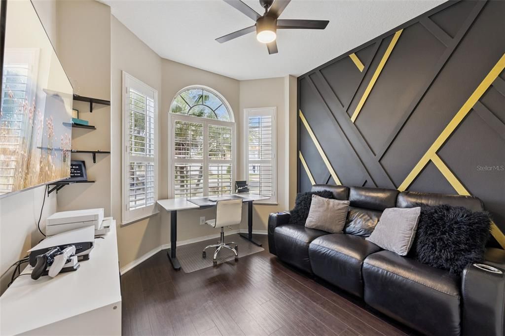 Home Office, Interior, Wood Texture Flooring