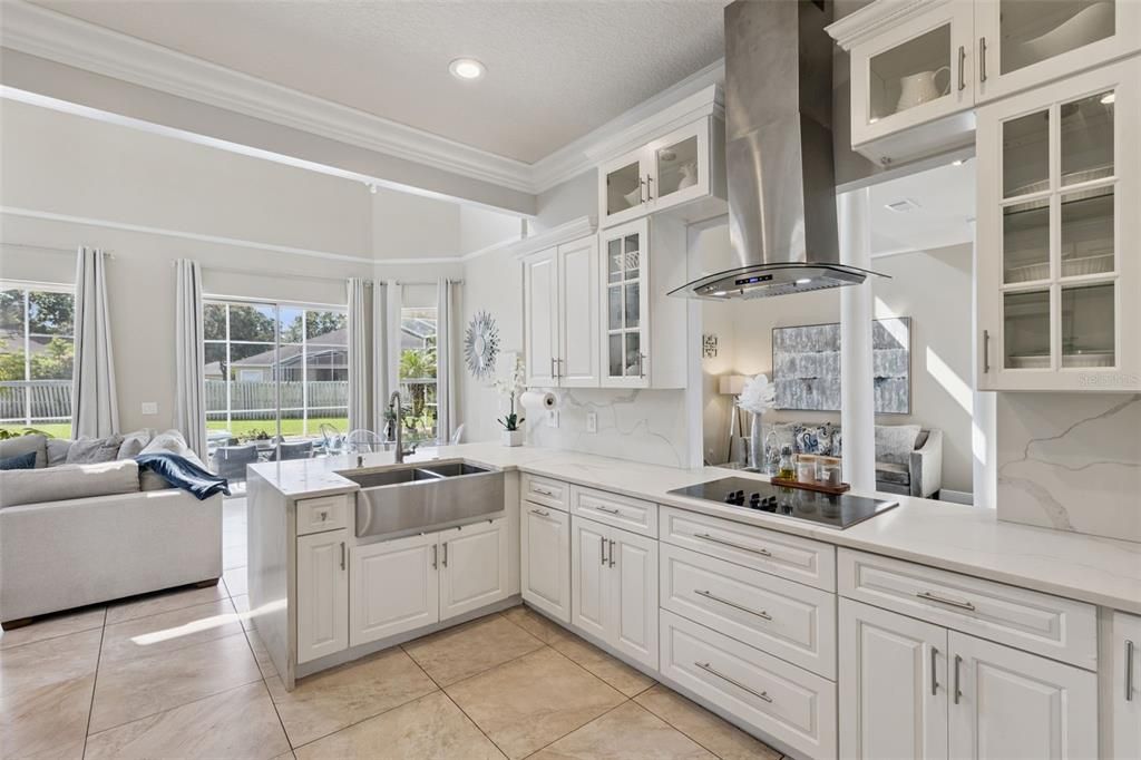 Interior, Kitchen, Living room, Recessed Lighting, Stainless Steel Appliances