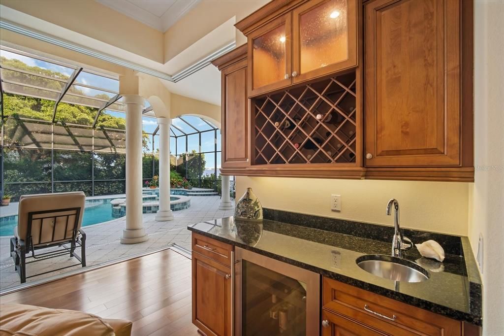 Glass Ceilings, Interior, Kitchen, Pool, Sun Room, Wood Texture Flooring