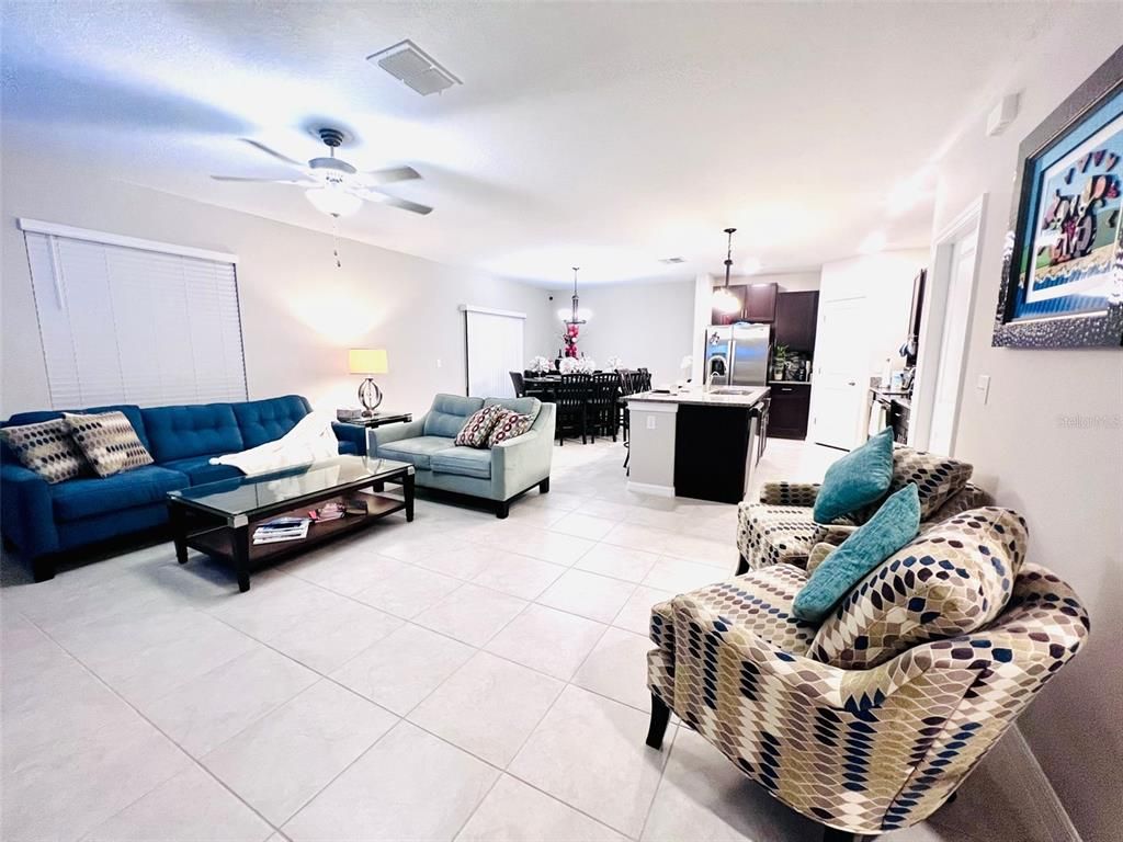 Interior, Kitchen, Living room, Pendant Lights