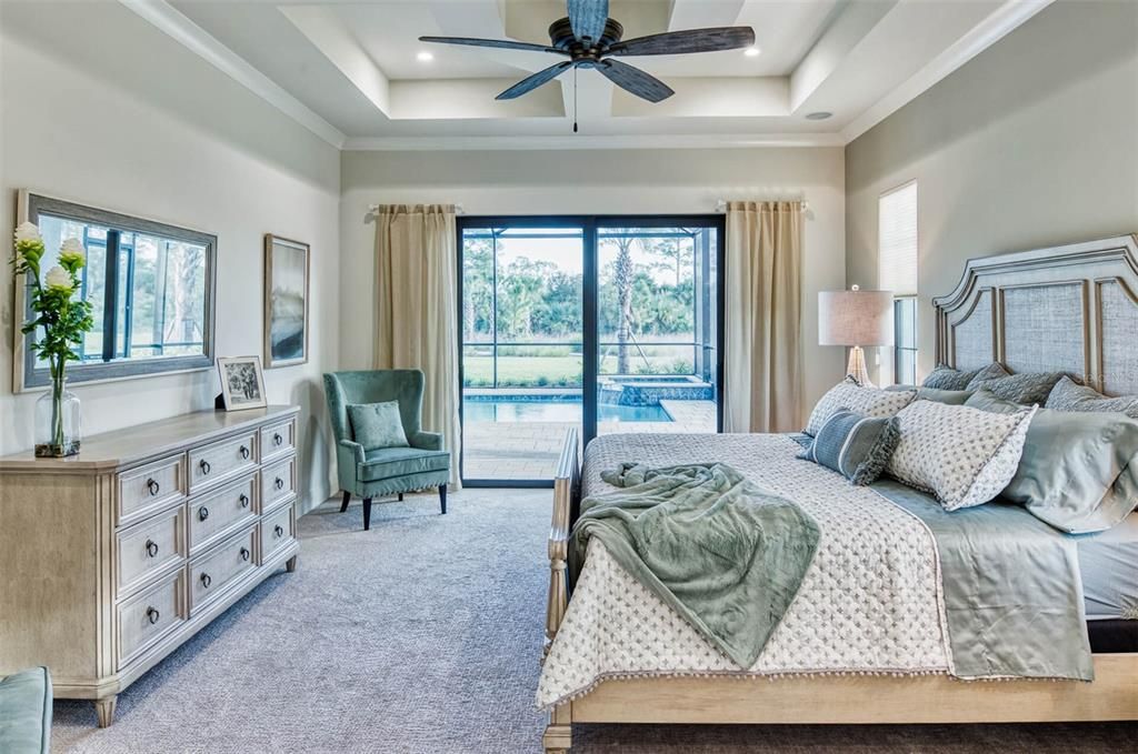 Bedroom, Interior, Recessed Lighting