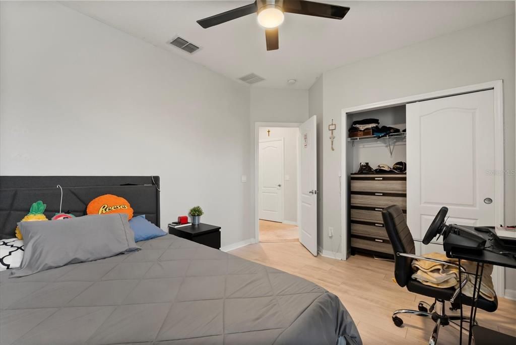 Bedroom, Home Office, Interior, Wood Texture Flooring